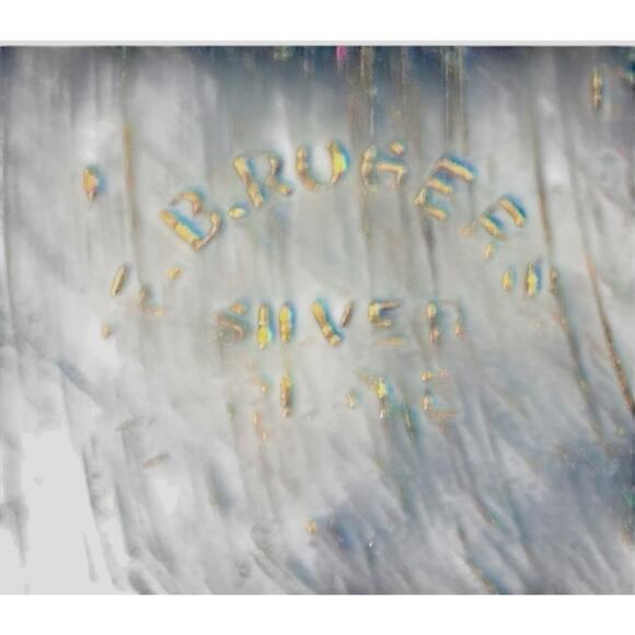 F B Rogers Silver Plate 12 3/8”Centerpiece Bowl Art Deco Style Made in Spain VTG - Picture 9 of 12